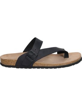 Sandalias De Piel Para Hombre Interbios 9511 Negro 40