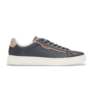 BOSS para hombre. 50502869 Zapatillas Rhys Tenn azul (45), Plano, Cordones, Casual