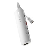 hub linq 5 puertos usb-c 10 gbps modelo 5in1 pro 4k hdmi 140w pd