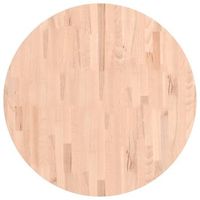 tablero de mesa  tablero escritorio redondo de madera maciza de haya o80x4 cm