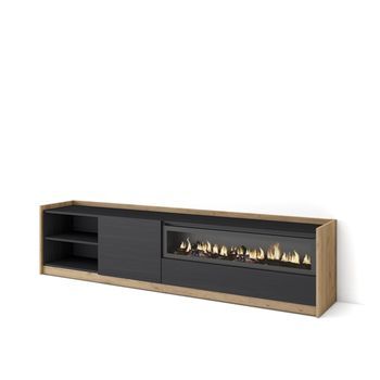 Mueble Tv, Televisión, Muebles De Salón, Almacenaje, 207x50x37 Cm, Para Tv Hasta 80