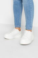 limited collection deportivas blancas con plataforma en ancho especial
