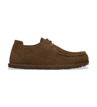 Birkenstock para hombre. 1033136 Zapatos de Piel Utti Lace (Ajuste Regular) marrón (41), Plano, Ante, Cordones, Casual