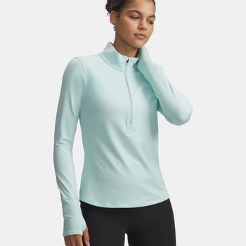 Under Armour Launch Pro Half Zip  Camiseta de running Mujeres-mint, plateado
