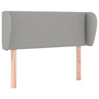 cabecero cama  panel de cabecera de tela gris claro 93x23x7888 cm