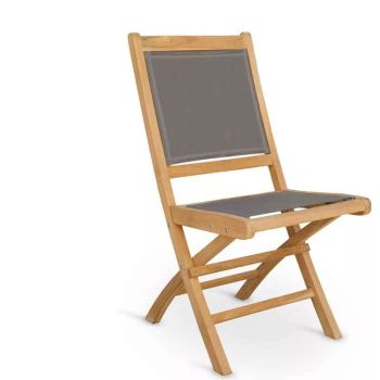 Silla plegable jardín madera teca
