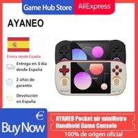 consola de juegos retro portatil ayaneo pocket air mini pantalla de 42 pulgadas procesador mtk helio g90t joystick hall consola de juegos retro android de bolsillo