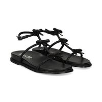 bibi lou sandalias planas mujer - negro talla 37