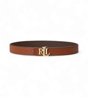 lauren ralph lauren para mujer 412912039002 cinturon reversible de piel marron xl casual