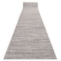 alfombra de pasillo sizal floorlux modelo 20389 plateado  negro 120 c 120x670 cm