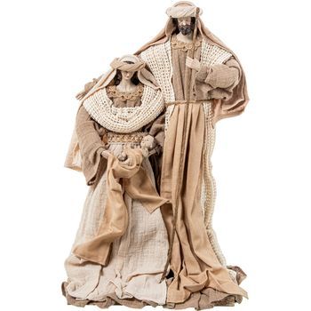 Figura Sagrada Familia Blanco, Beige Y Marron