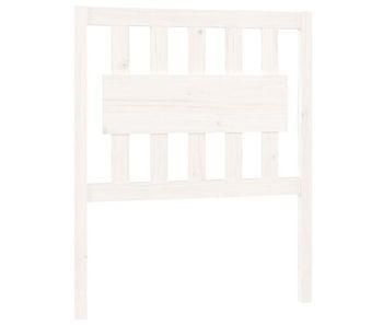 Cabecero cama - mueble cabecero madera maciza de pino blanco 80,5x4x100 cm