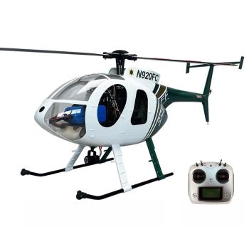 ROBAN MD500E 470 Clase 2.4G 8CH Verde Blanco Hughes GPS 2 Hélices Sin Cuchilla RC Helicóptero RTF Con Controlador de Vue