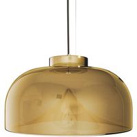 lampara colgante de crisal - diseno moderno - grenda ambar