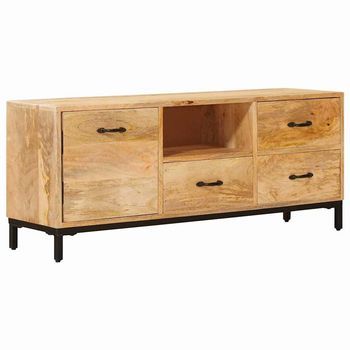 Soportes Para Tv Marrón 110 X 30 X 46 Cm Madera De Mango Maciza Vidaxl