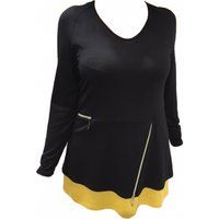 tunic top with zip detail