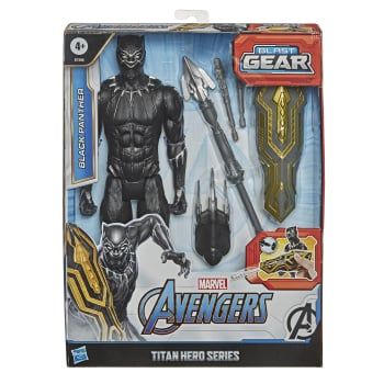 Marvel - Figura Titan con accesorios Black Panther Avengers