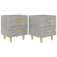 mesita de noche 2 unidades gris hormigon 40x35x475 cm vidaxl