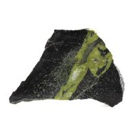 epidote - natural pierre de francia saint laurent -de -chomousset - raro mineral green epidote vena en anfibolita 6529 cts - certificado de