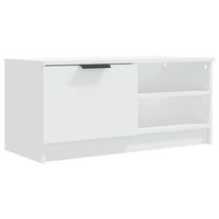 mueble tv  mueble de salon  armario tv madera contrachapada blanco 80x35x365 cm