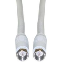 cable satelite coaxial v7 85 db enchufe h blanco 15 m - f niquel