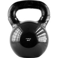 pesa rusa knv28 negra de hierro fundido con revestimiento de vinilo hms 28kg