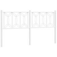 cabeceropanel de cabecero de repuesto de metal blanco 150 cm