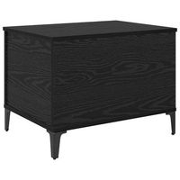 mesa de cafe roble negro 60 x 445 x 45 cm madera de ingenieria vidaxl