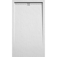 plato de ducha pizarra arco blanco 70x190 cm rejilla color