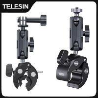 telesin-abrazadera para camara manillar de bicicleta y motocicleta aleacion de aluminio super abrazadera clip para camara gopro dji osmo insta360