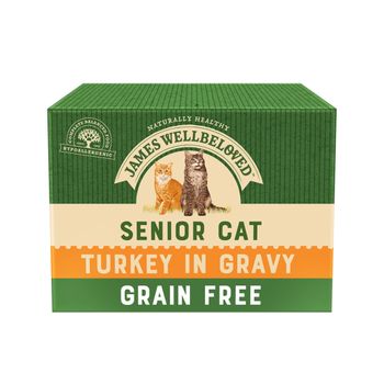 James Wellbeloved Senior Cat Pouches - Turkey - 12 x 85g