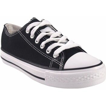 Bienve Zapatillas Lona señora ca01 negro para mujer