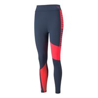 puma favorite logo high waist malla mujeres - azul oscuro coral