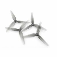 2 pares de helices duraderas hqprop t4x2x3 4020 de 4 pulgadas con 3 palas en gris 2cw  2ccw de poli carbonato para ca