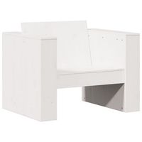 sofa de jardin  sofa de exterior madera maciza de pino blanco 79x60x62 cm