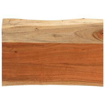 Tablero De Mesa Rectangular Borde Natural Acacia 70x40x3,8 Cm Vidaxl