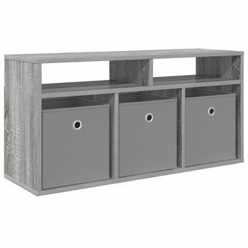 Mueble Bajo Con Cajón Gris Sonoma 87 X 27,5 X 43 Cm Vidaxl