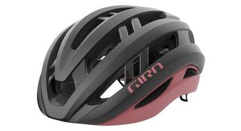 Casco de carretera giro aries spherical negro rosa