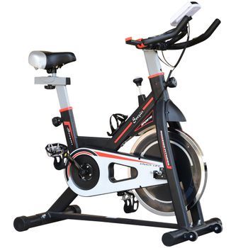 Bicicleta Estática Resistencia Homcom Acero, 103x48x115 Cm, Negro