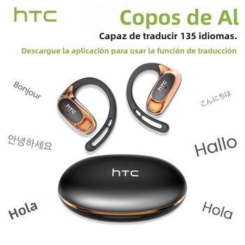 HTC NE35 Bluetooth V6.0 AI auriculares de traducción OWS auriculares deportivos llamadas de reducción de ruido auriculares inalámbricos graves HD de larga duración