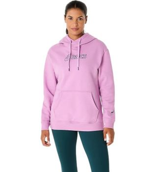 Asics para mujer. 2032C845 Sudadera Logo Oth rosa (XS), Casual, Deportivo, Algodón, Multideporte