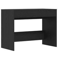 escritorio  mesa de trabajo roble negro 101x50x765 cm madera de ingenieria