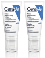 cerave locion hidratante de rostro 2x52 ml