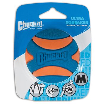 Chuckit! Ultra Squeaker Ball - Size M: Diameter 6.4cm