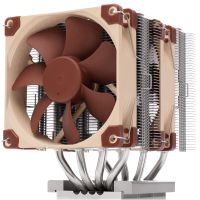noctua nh-d9 tr5-sp6 4u ventilador cpu para amd threadripper y epyc 4 pipes 2x90mm marron