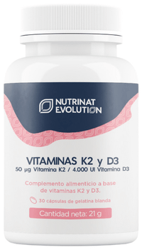 Nutrinat Evolution Vitamina K2 Y D3 30 Cápsulas
