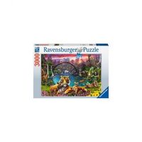 puzzle de 3000 piezas - tigres en la laguna