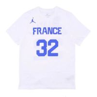 camiseta victor wembanyama francia baloncesto olympic- nike team blanca