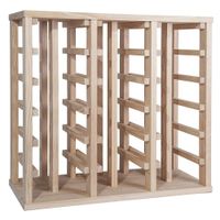 botellero en madera marron 66x32x61cm