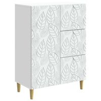 aparador blanco 66 x 345 x 90 cm madera de ingenieria vidaxl